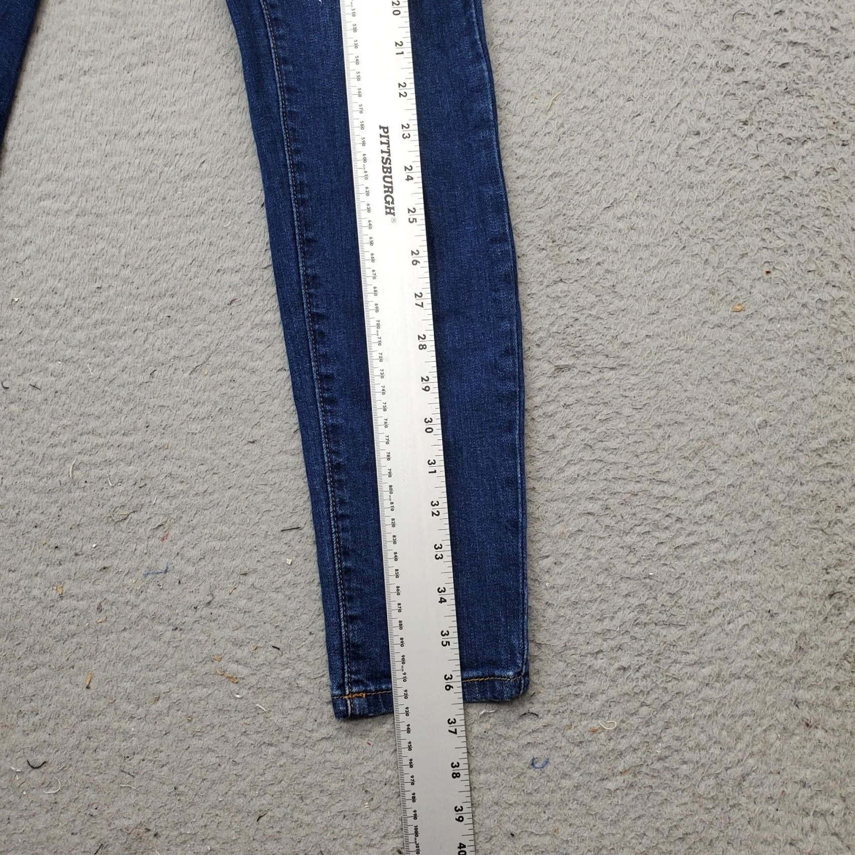 Vintage WAX JEAN Women 5 Denim Blue 5-Pocket Design Straight Leg Dark Wash Jeans XS: Womens Size 5 Blue Denim Straight Size 27" / US 4 / IT 40 - 3 Thumbnail