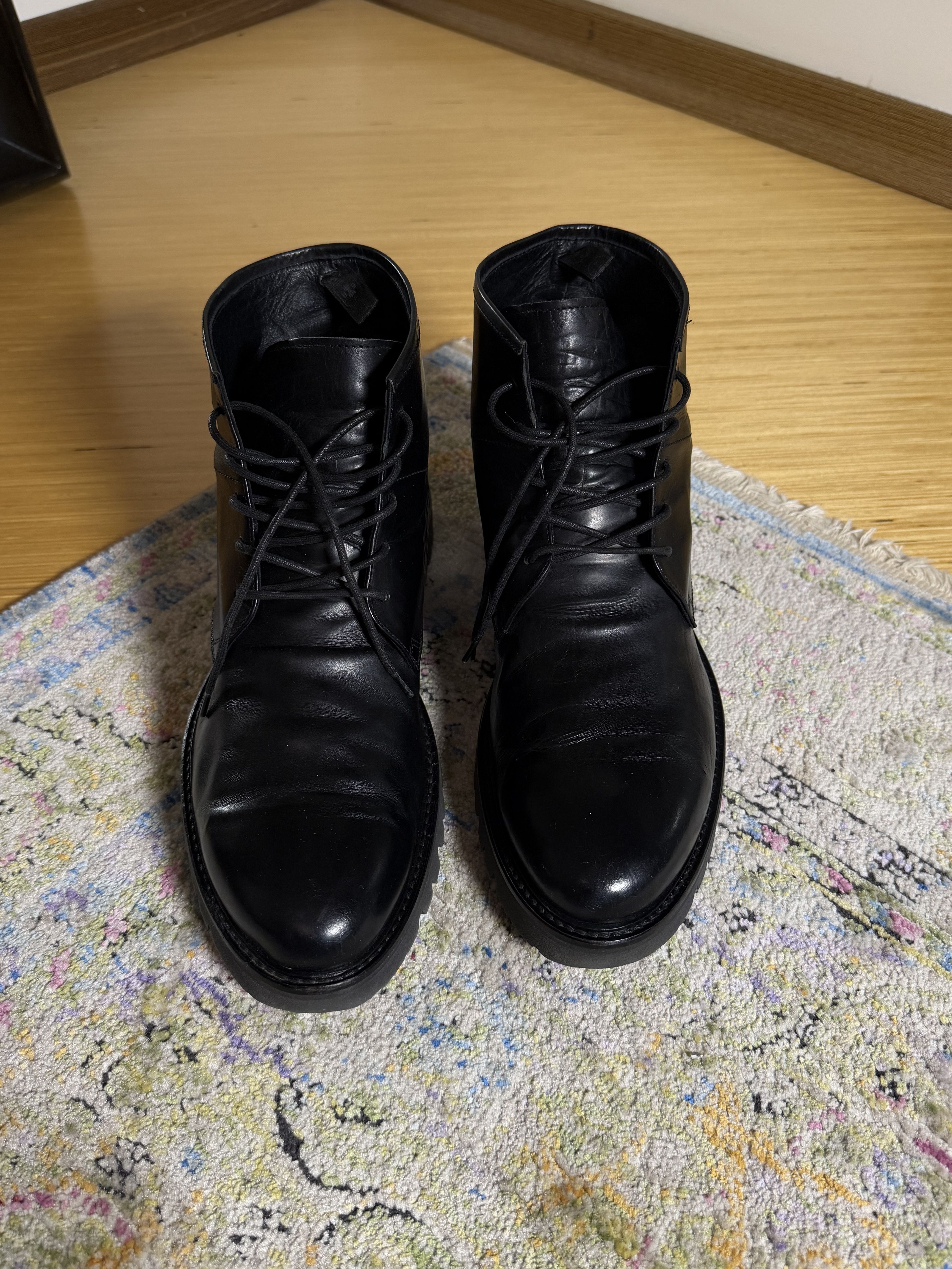 Bruno Bordese Bruno Bordese Bic Black Leather Combat Boot Size US 10 / EU 43 - 6 Thumbnail