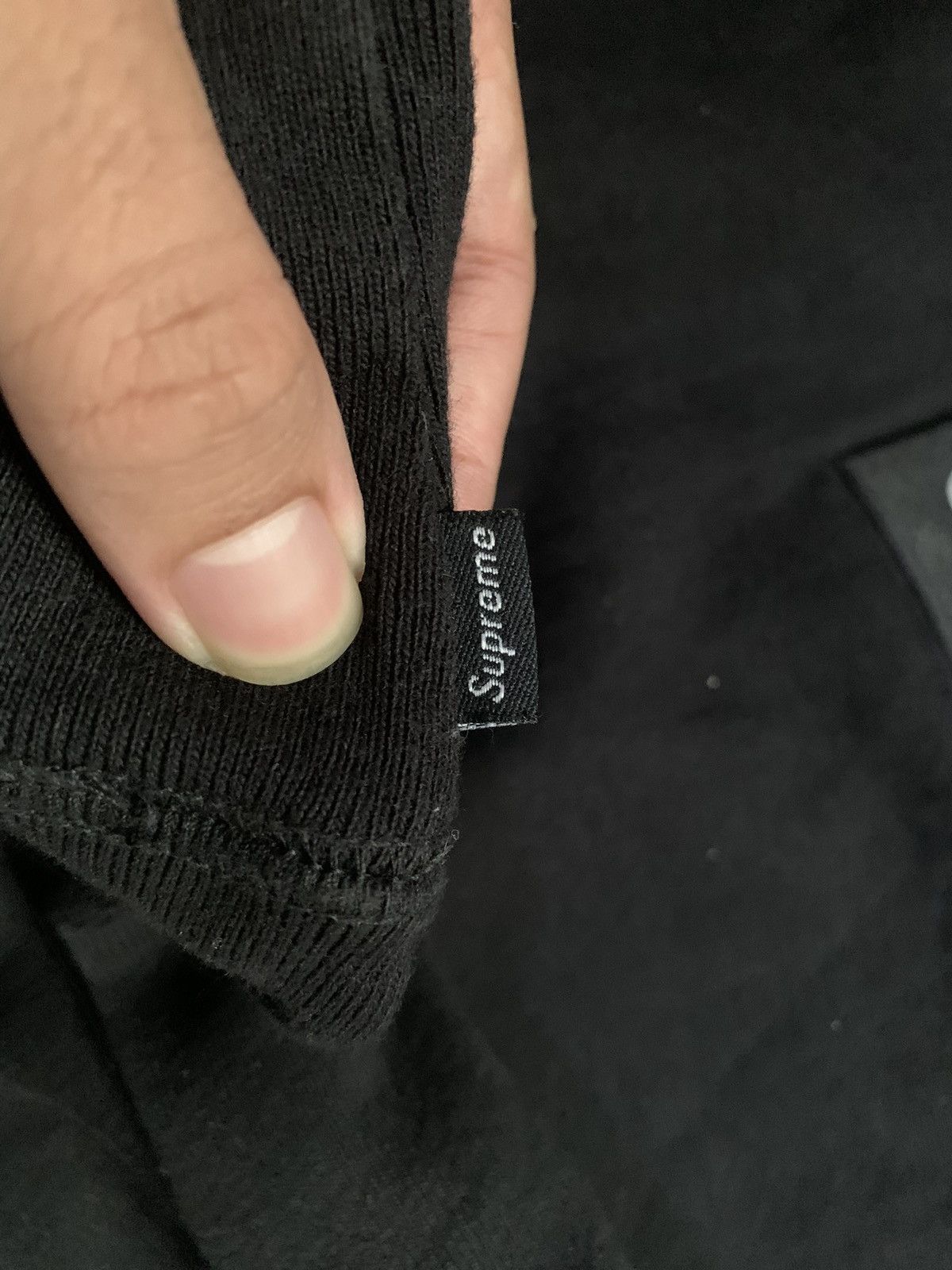 Supreme Supreme box logo crewneck black on black Size US M / EU 48-50 / 2 - 8 Thumbnail