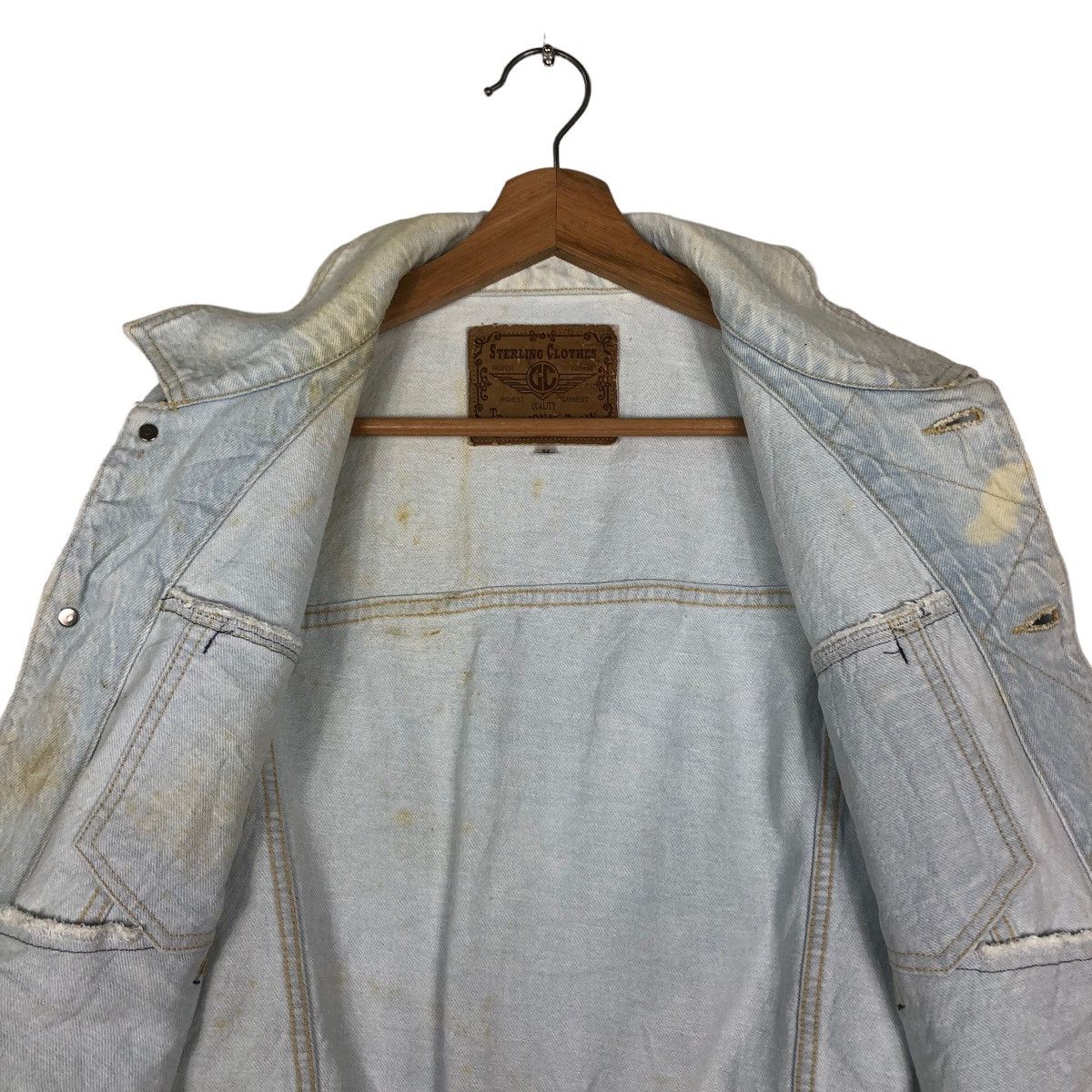Vintage Vintage Cropped Denim Trucker Jacket Sterling Japan Kapital Size US M / EU 48-50 / 2 - 14 Thumbnail
