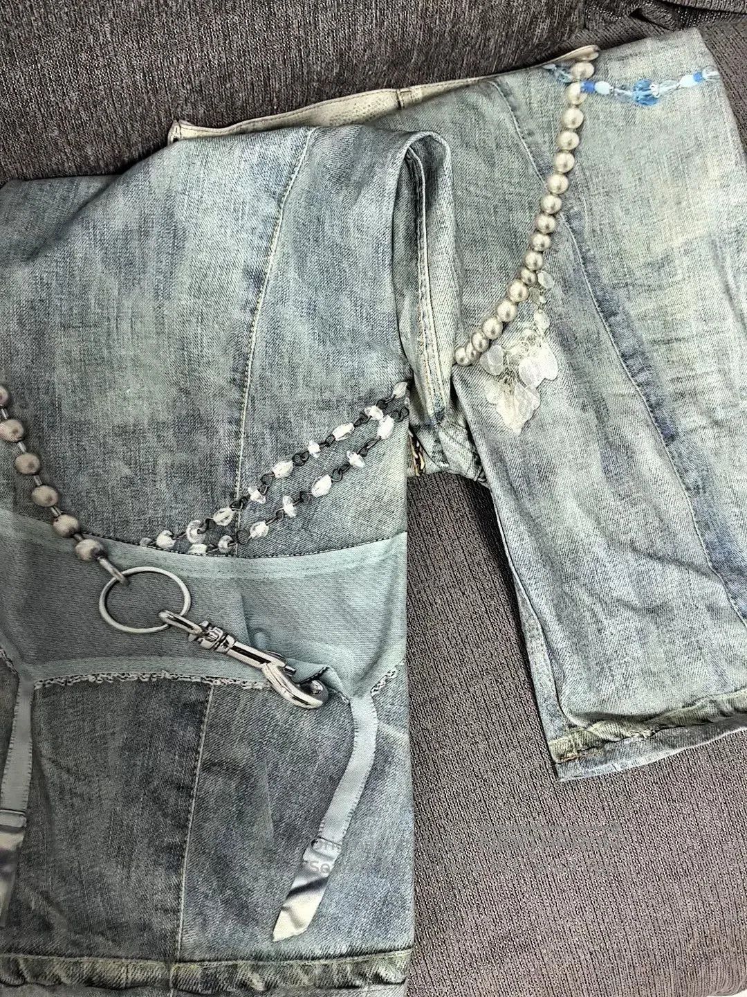 Acne Studios Acne Studios 1981 Pearl Chain Jeans. Size US 26 / EU 42 - 8 Thumbnail