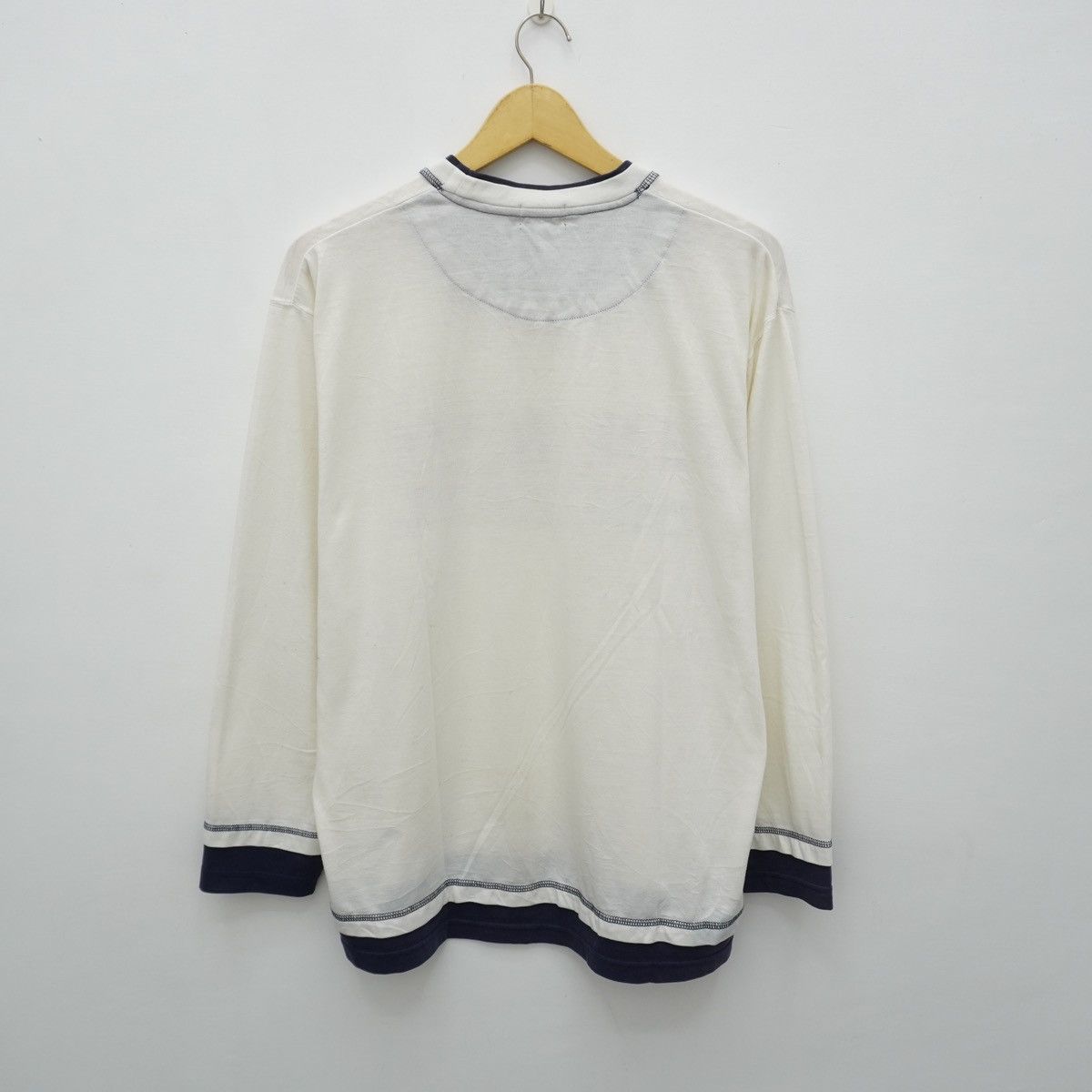Japanese Brand 90s Sick Edwin Japan Longsleeve Double Layer Tee Size US L / EU 52-54 / 3 - 8 Thumbnail