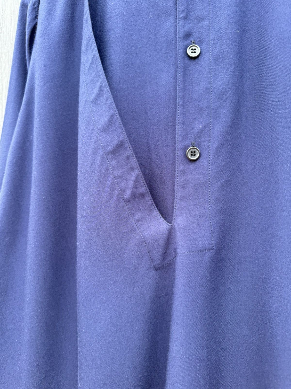 Vintage Y'S Yohji Yamamoto asymmetric dress shirt size 1 Size L / US 10 / IT 46 - 3 Thumbnail