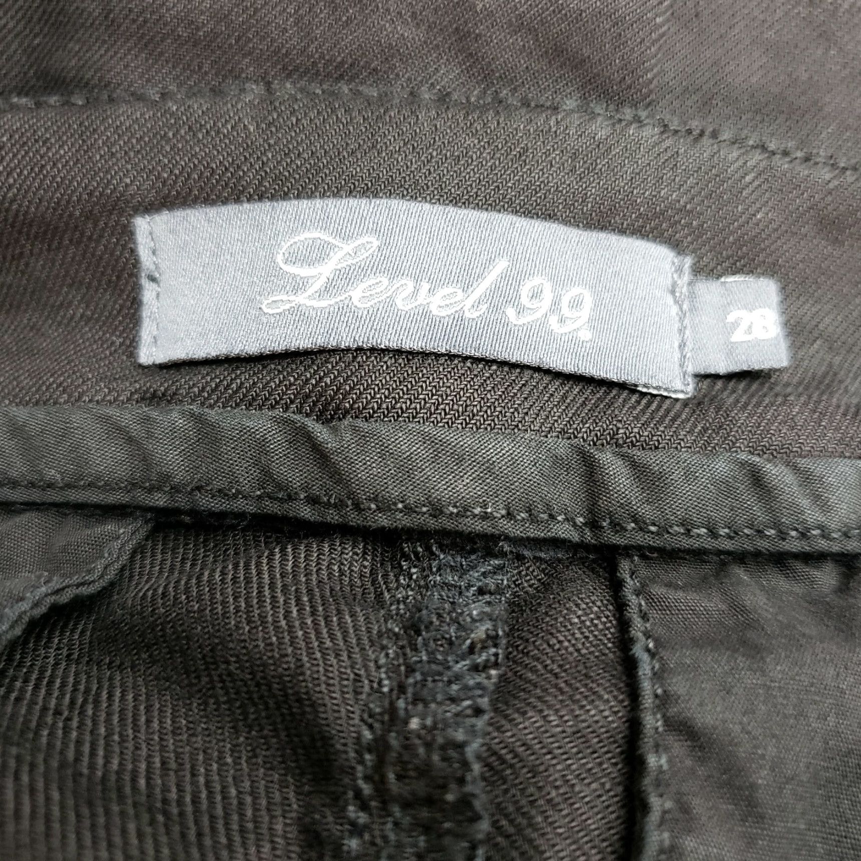 Vintage Level 99 Womens Shorts Sz 28 Black Mid Rise Linen Blend Casual Inseam 9" Womens Size 28" / US 6 / IT 42 - 3 Thumbnail