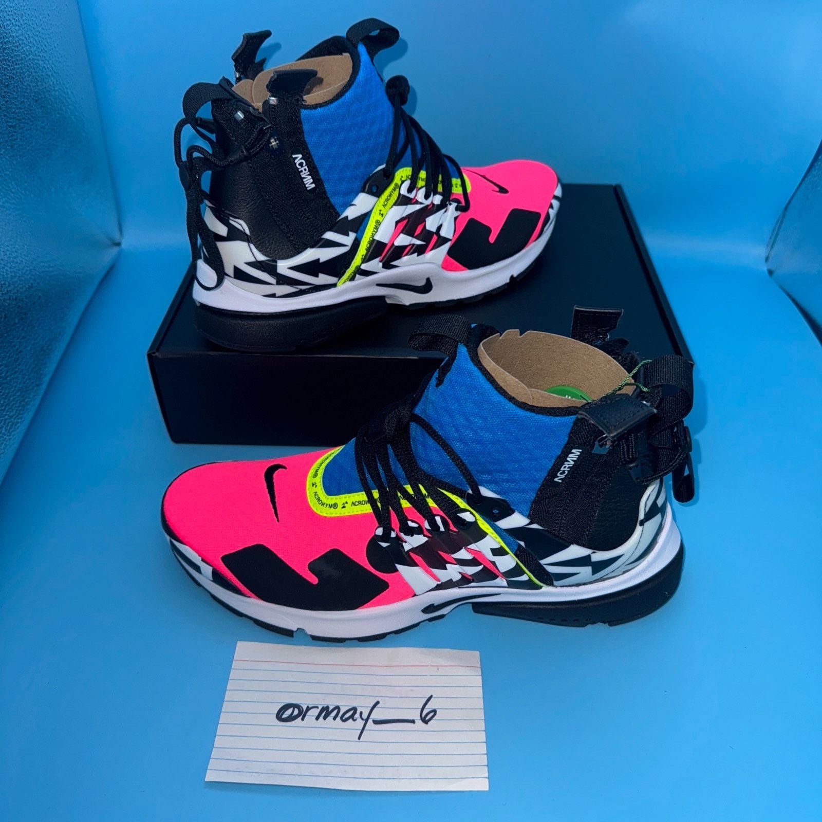 Acronym × Nike Nike Air Presto Mid x Acronym "Racer Pink" m8 w9.5 Size US 8 / EU 41 - 3 Thumbnail