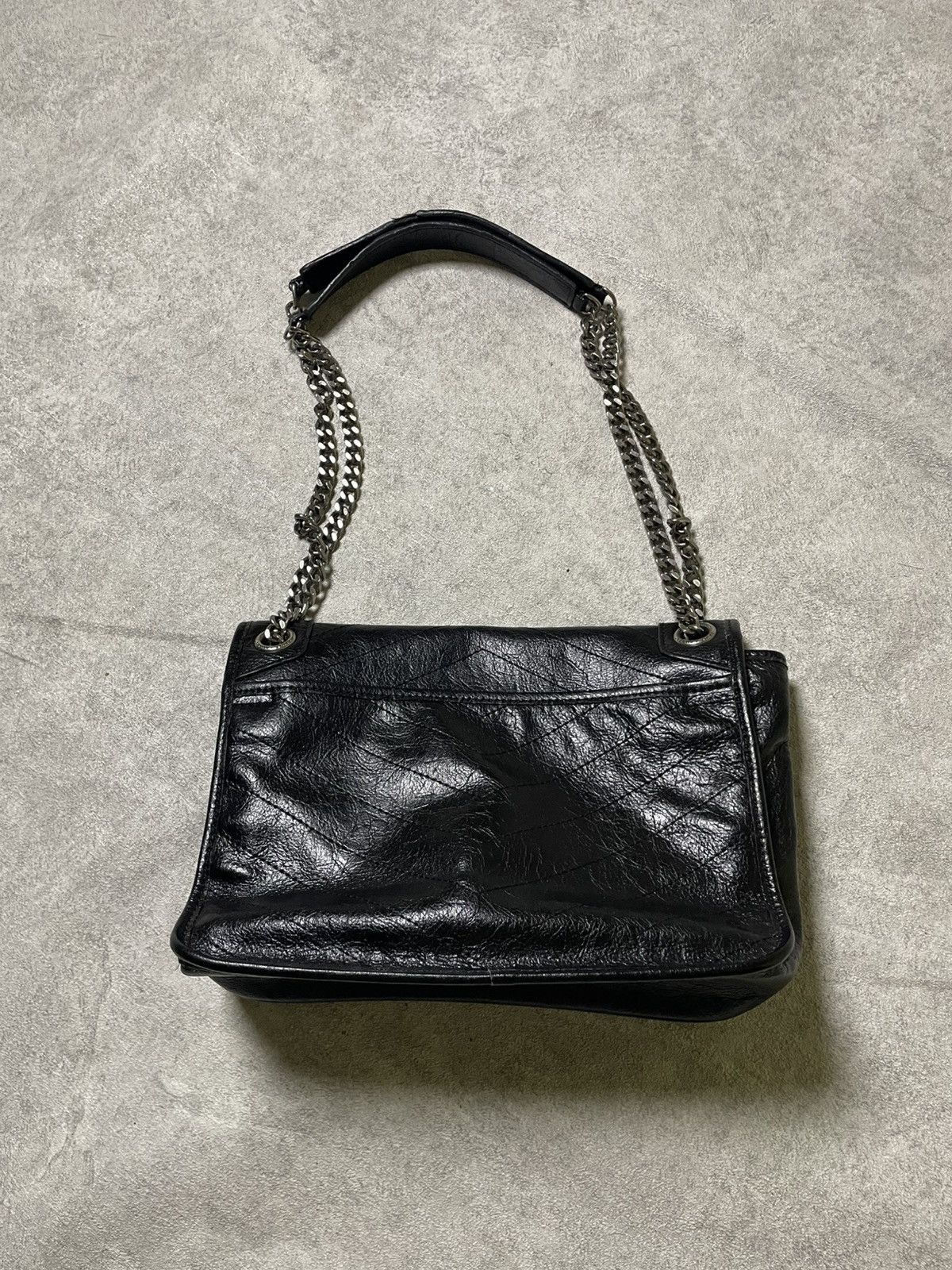 Yves Saint Laurent Rare 2000’s Saint Laurent Paris Niki Crinkle Shoulder Bag Size ONE SIZE - 15 Thumbnail