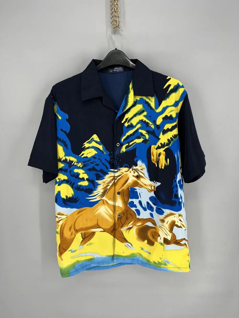 Vintage Vintage Y2K 80's Hawaiian Horse Shirt XLarge Size US XL / EU 56 / 4 - 1 Thumbnail