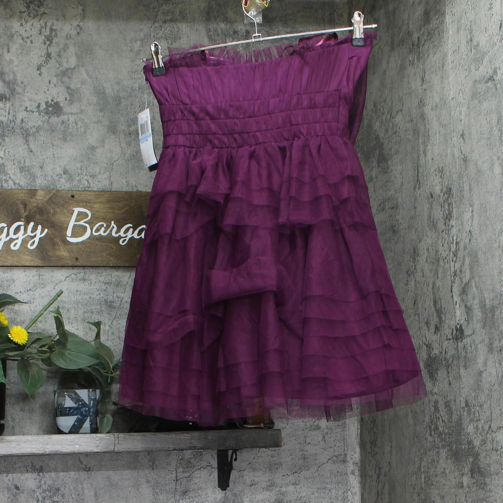 Other City Studios Bow-front Dress 8145se6bt3 Merlot Purple 5/6 Size M / US 6-8 / IT 42-44 - 2 Thumbnail