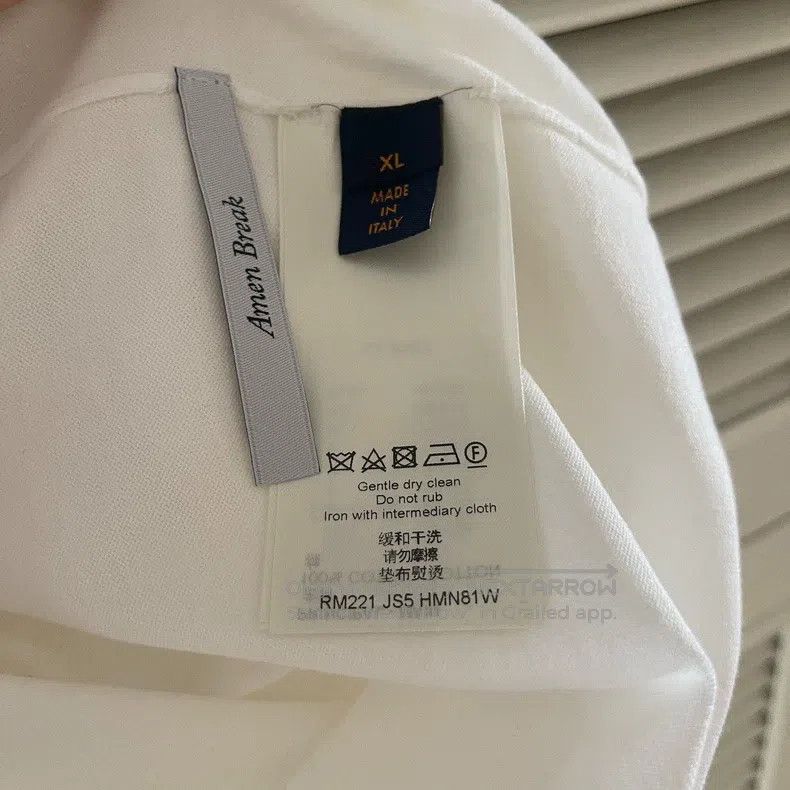 Louis Vuitton Louis Vuitton White green monogram printed short sleeve Size US XL / EU 56 / 4 - 4 Thumbnail