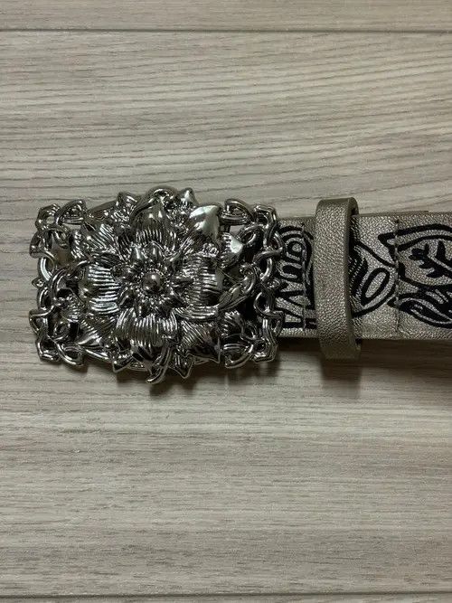 Japanese Brand Rose Buckle Belt Size 30 - 1 Thumbnail