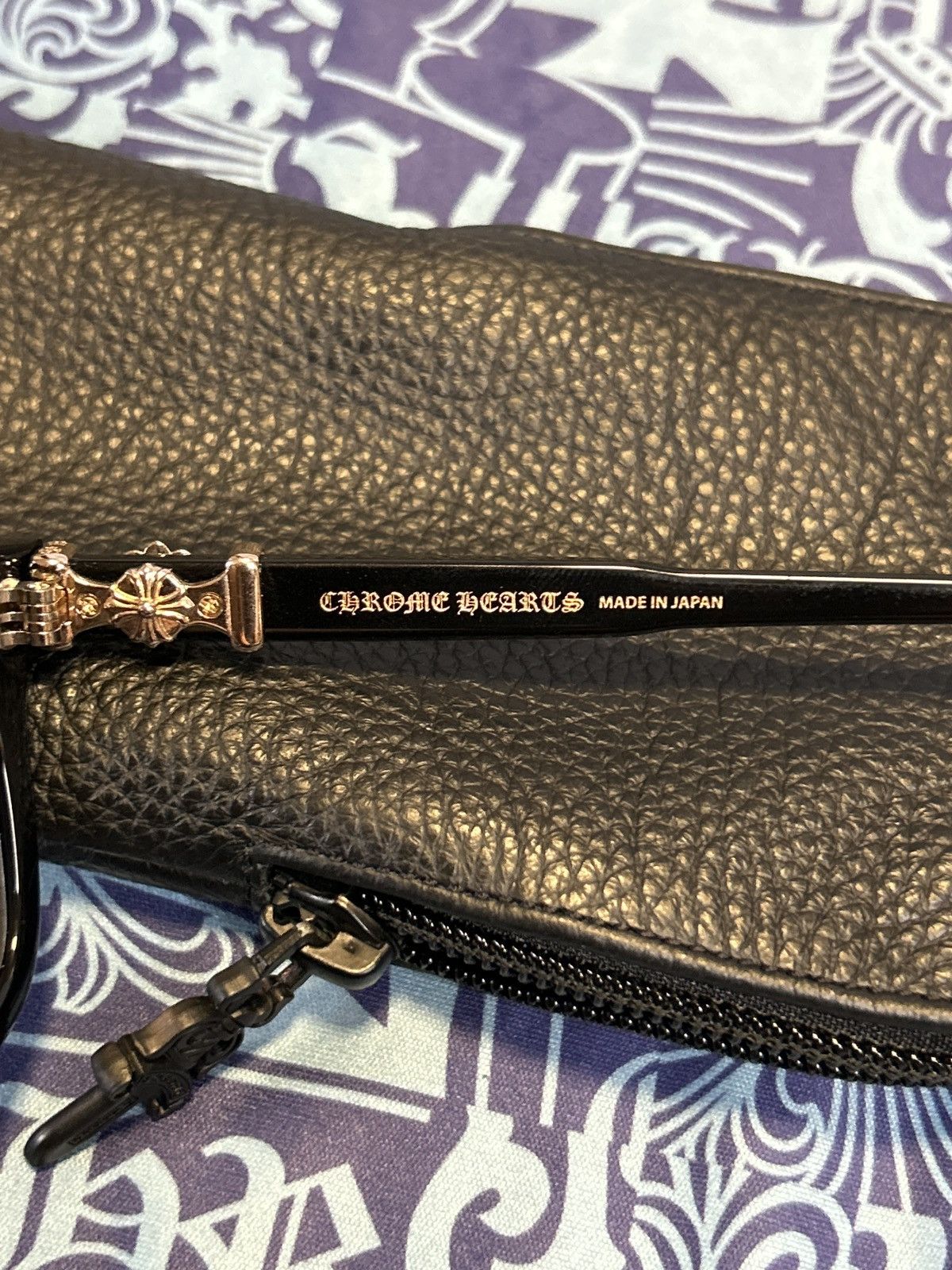 Chrome Hearts Chrome Hearts 18k Gold Cox Ucker Black/Gold Glasses Size ONE SIZE - 5 Thumbnail