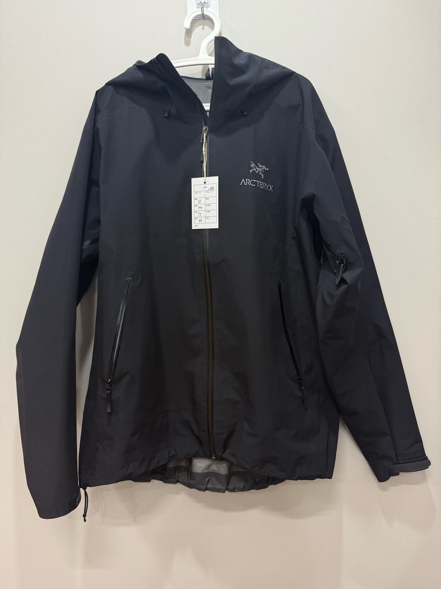 Arcteryx Black Jacket Size M