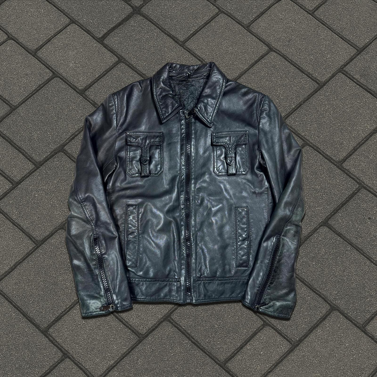 Dior AW05 Dior Homme 'T Pocket' Leather Jacket | Grailed