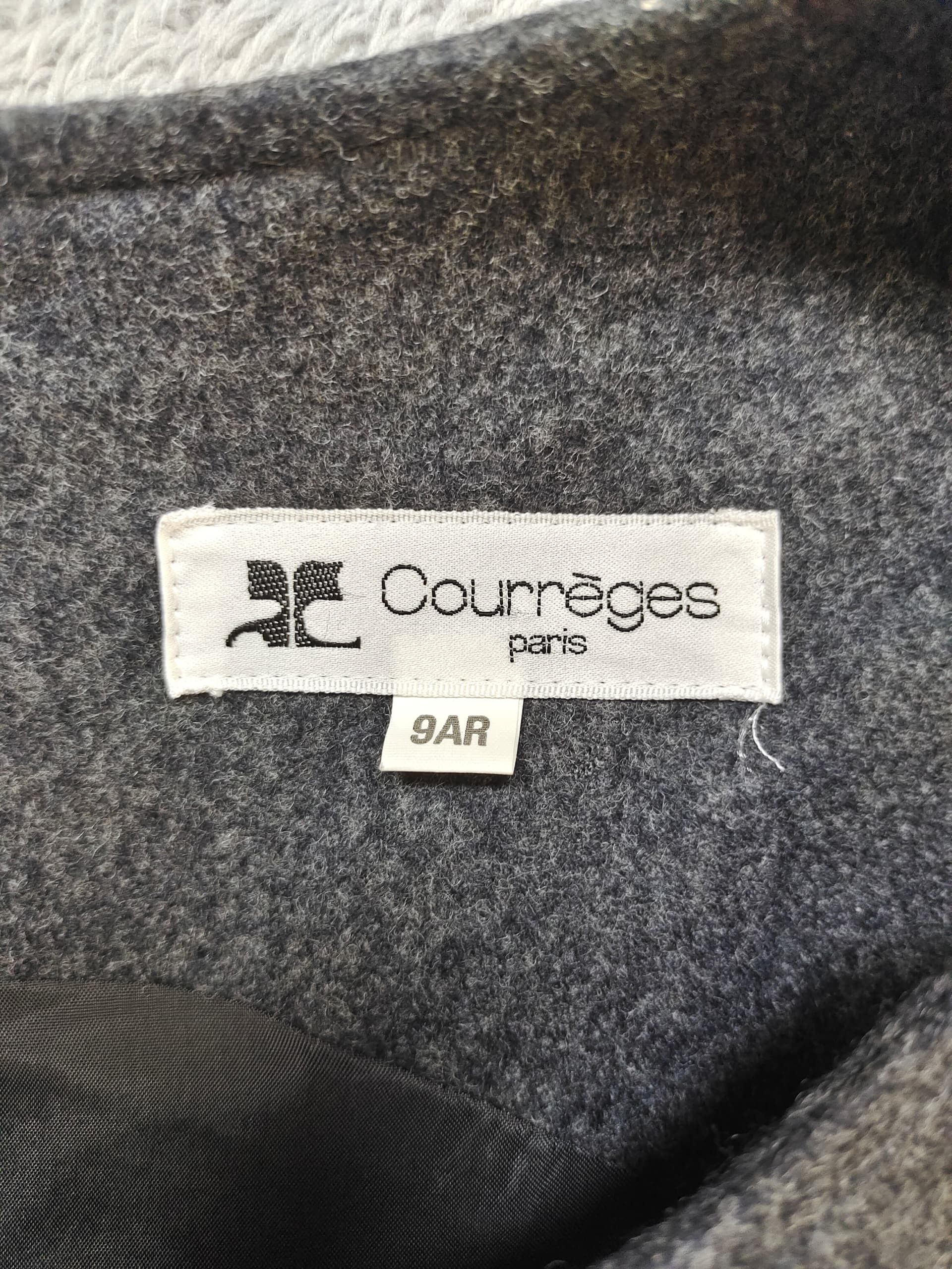 Courreges Courrèges Paris Wool Mini Dress, Silver Buckles (XS/S) Size S / US 4 / IT 40 - 7 Thumbnail