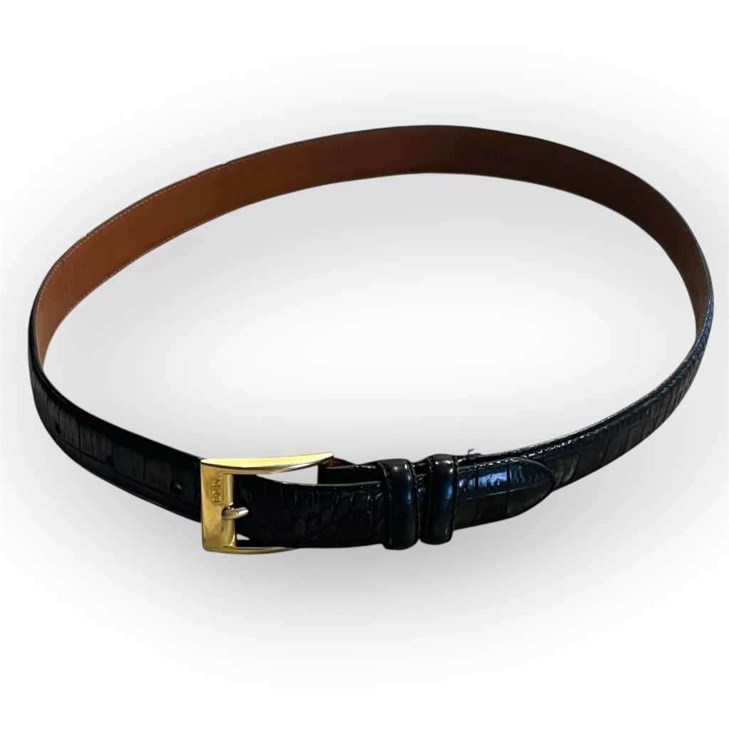 Ralph Lauren Ralph Lauren Art Deco Monogram Buckle Black  display picture 2