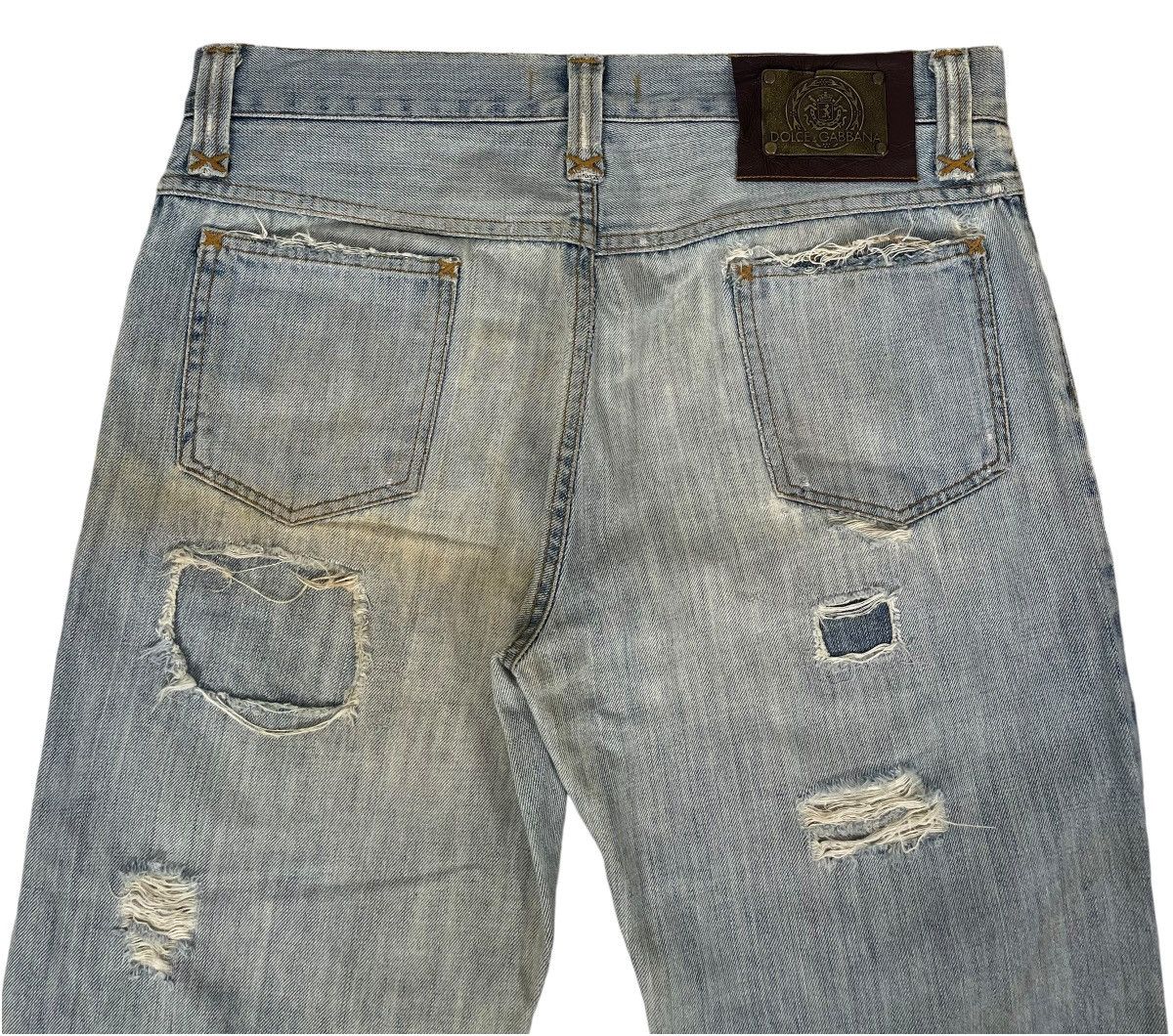 Dolce & Gabbana × Vintage Vintage D&G Dolce Gabbana Distressed Jeans Size US 35 - 7 Thumbnail