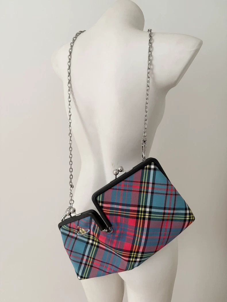 Vivienne Westwood Vivienne Westwood Classic pink and blue checkered, Saturn Size ONE SIZE - 1 Thumbnail