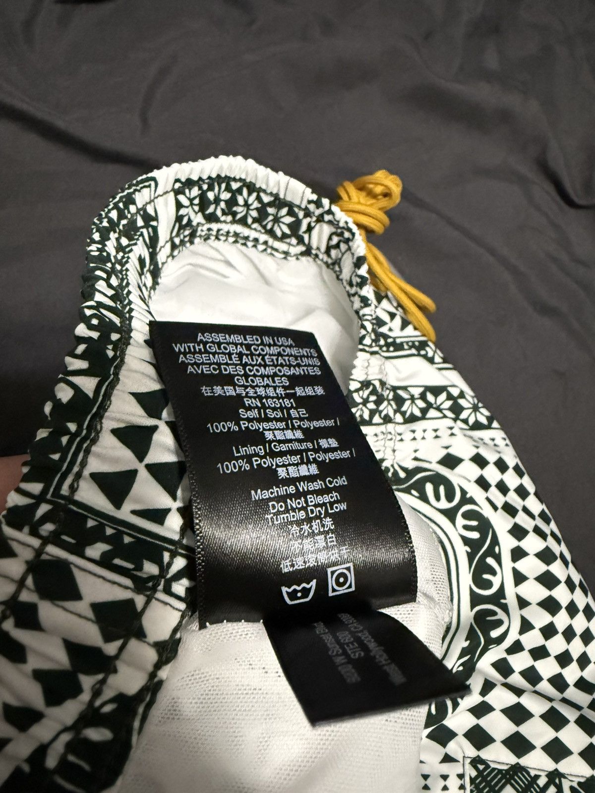 Rhude Rhude Green White Bandana Print Swim Trunk Size US 34 / EU 50 - 6 Thumbnail