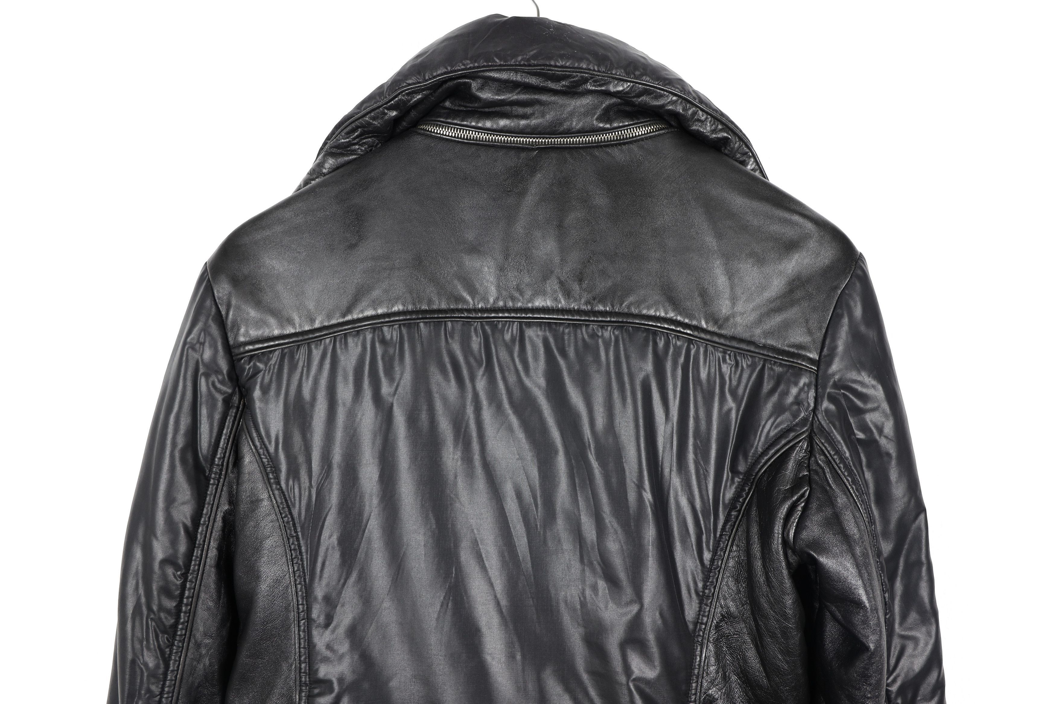 Ermanno Scervino Ermanno Scervino Nylon Leather Collar Design Biker Jacket Size M / US 6-8 / IT 42-44 - 13 Thumbnail
