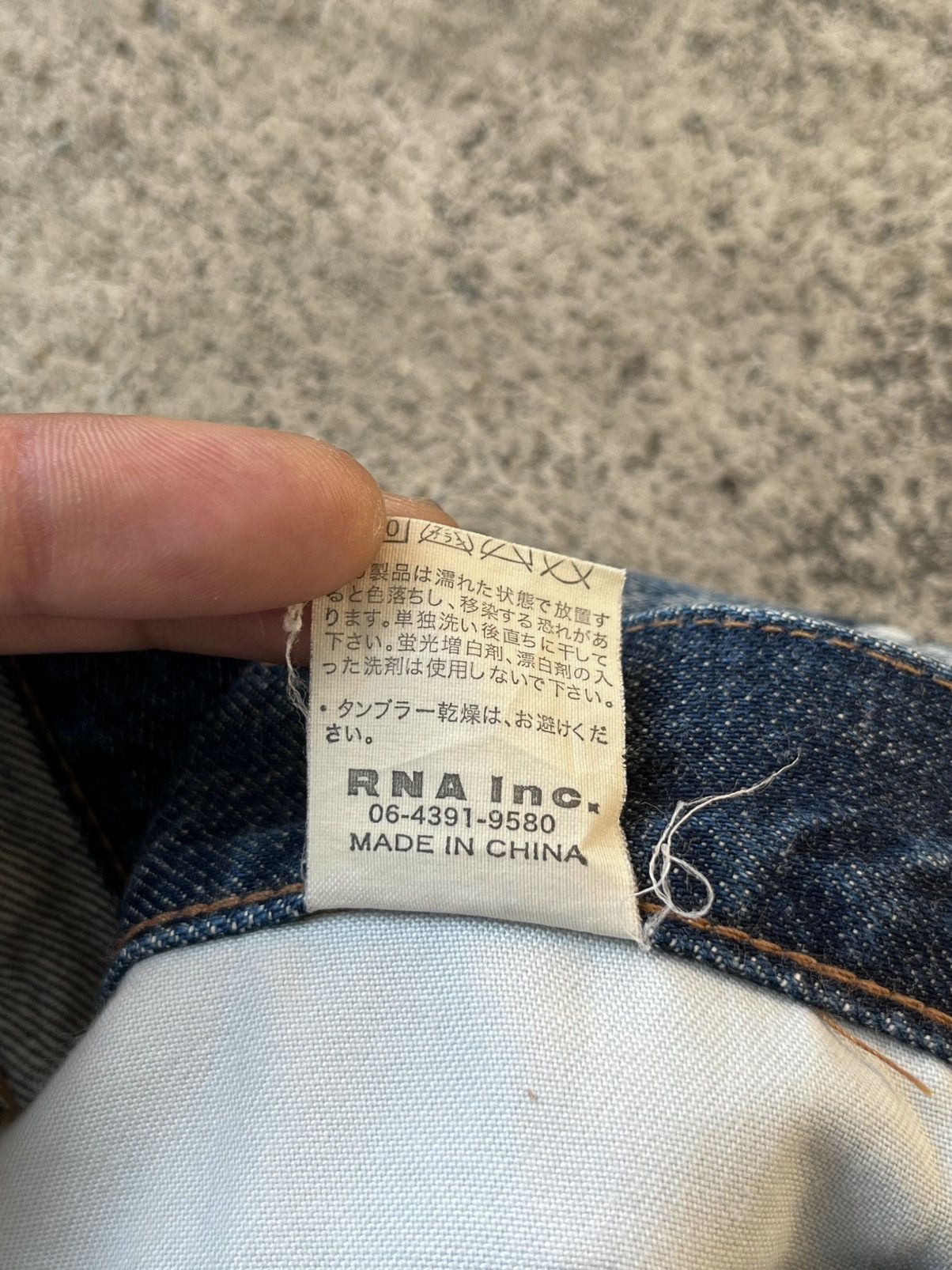 Japanese Brand 💥RNA distressed denim Japan brand / PERFECT ACID WASHED Size US 34 / EU 50 - 9 Thumbnail