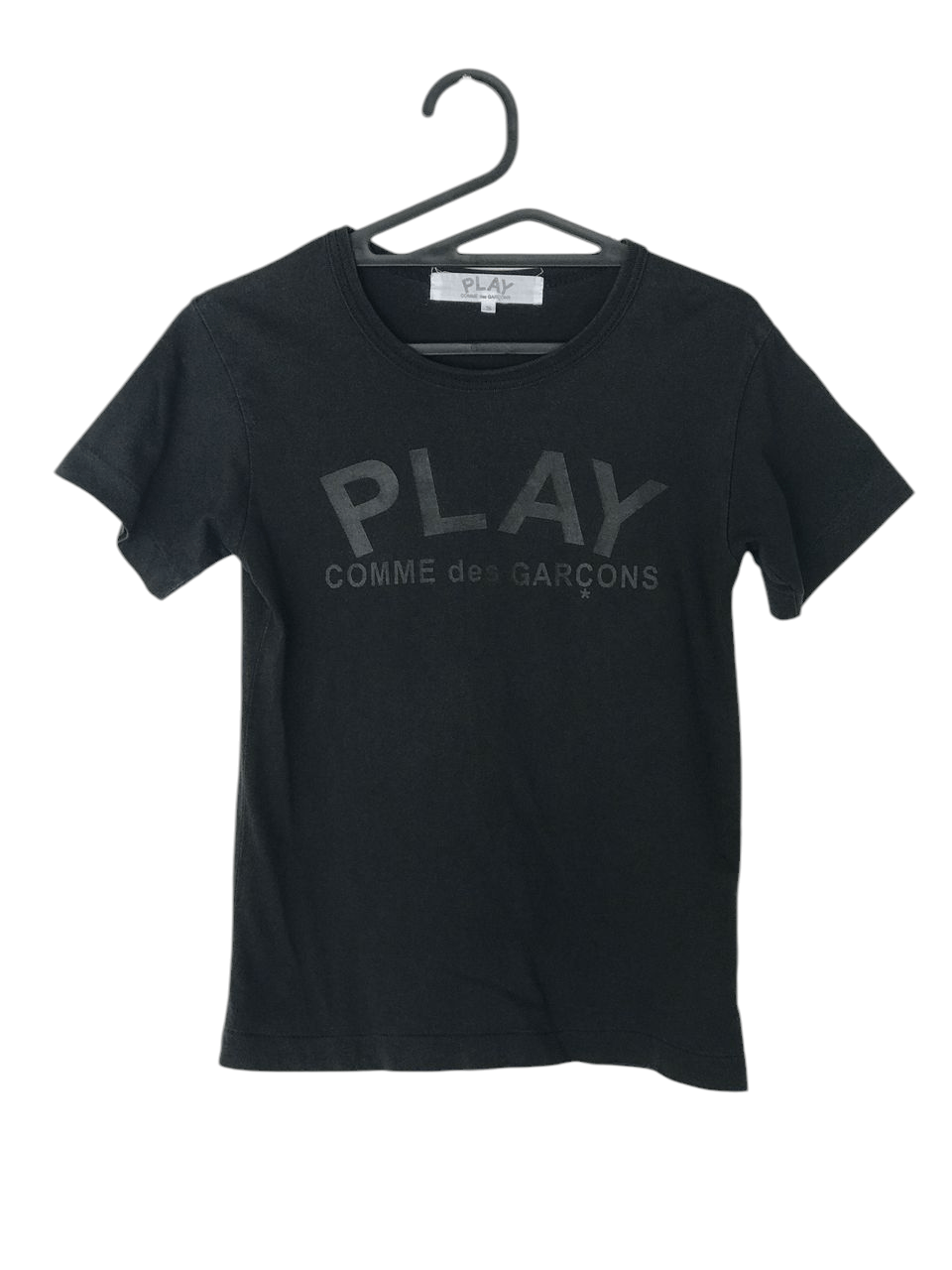 Comme des Garcons Comme des Garçons 'Play' Spellout Blacks T-Shirt Size S / US 4 / IT 40 - 1 Thumbnail