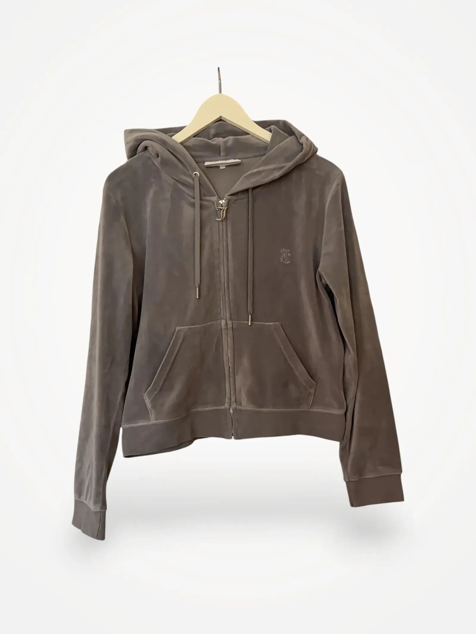 Juicy Couture Juicy Couture Classic Velour Robertson Zip Hoodie Hoodie Size L / US 10 / IT 46 - 1 Thumbnail