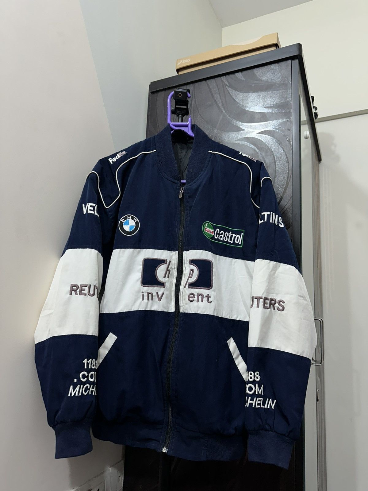 BMW Crazy Vintage Bmw Bomber Jacket 🏎️🏁 Size US S / EU 44-46 / 1 - 1 Thumbnail