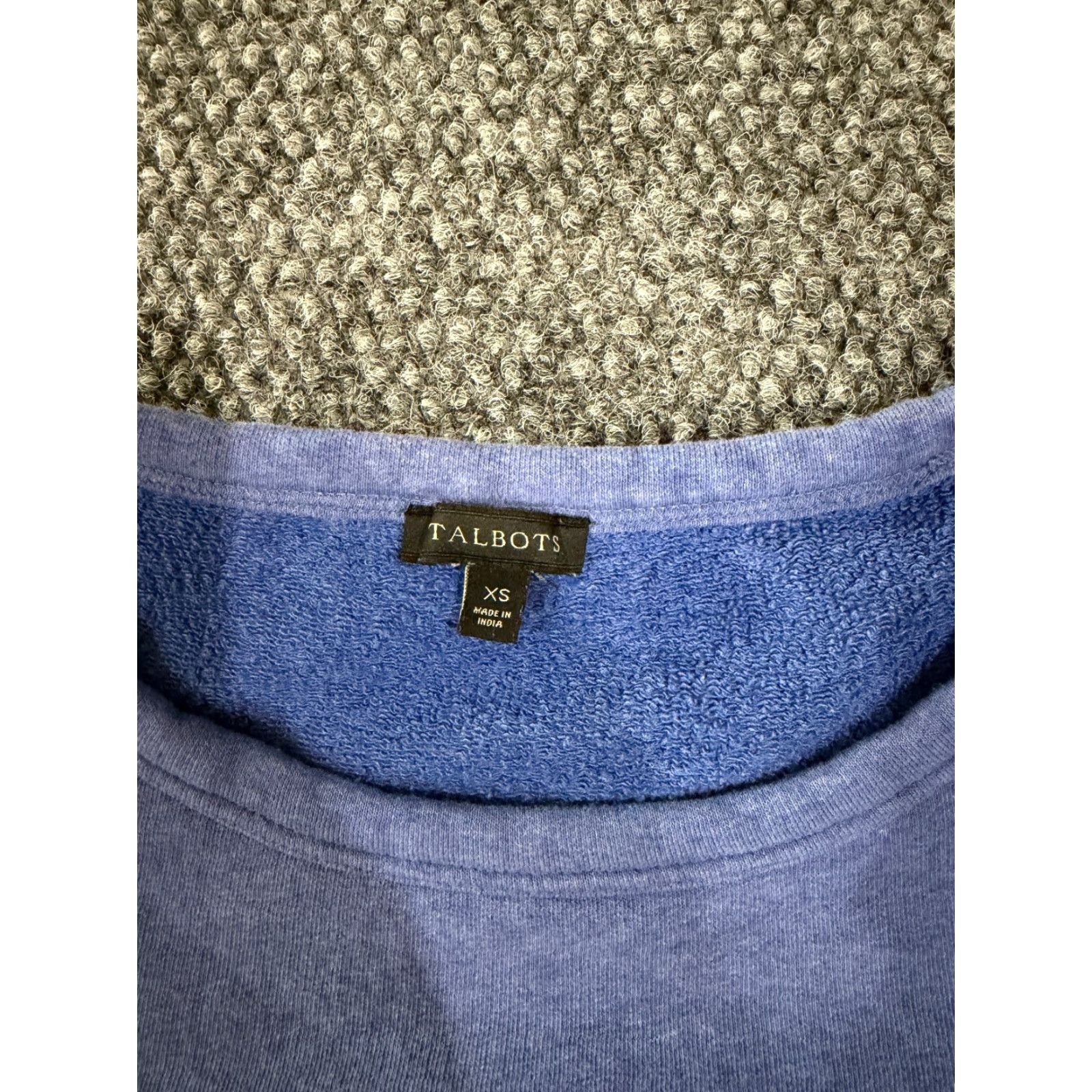 Talbots Talbots Sweater Womens XS Blue Polka Dot Pullover Crewneck Cozy Knit All Seasons Regular Long Sleeve Mens? Size XS / US 0-2 / IT 36-38 - 4 Thumbnail