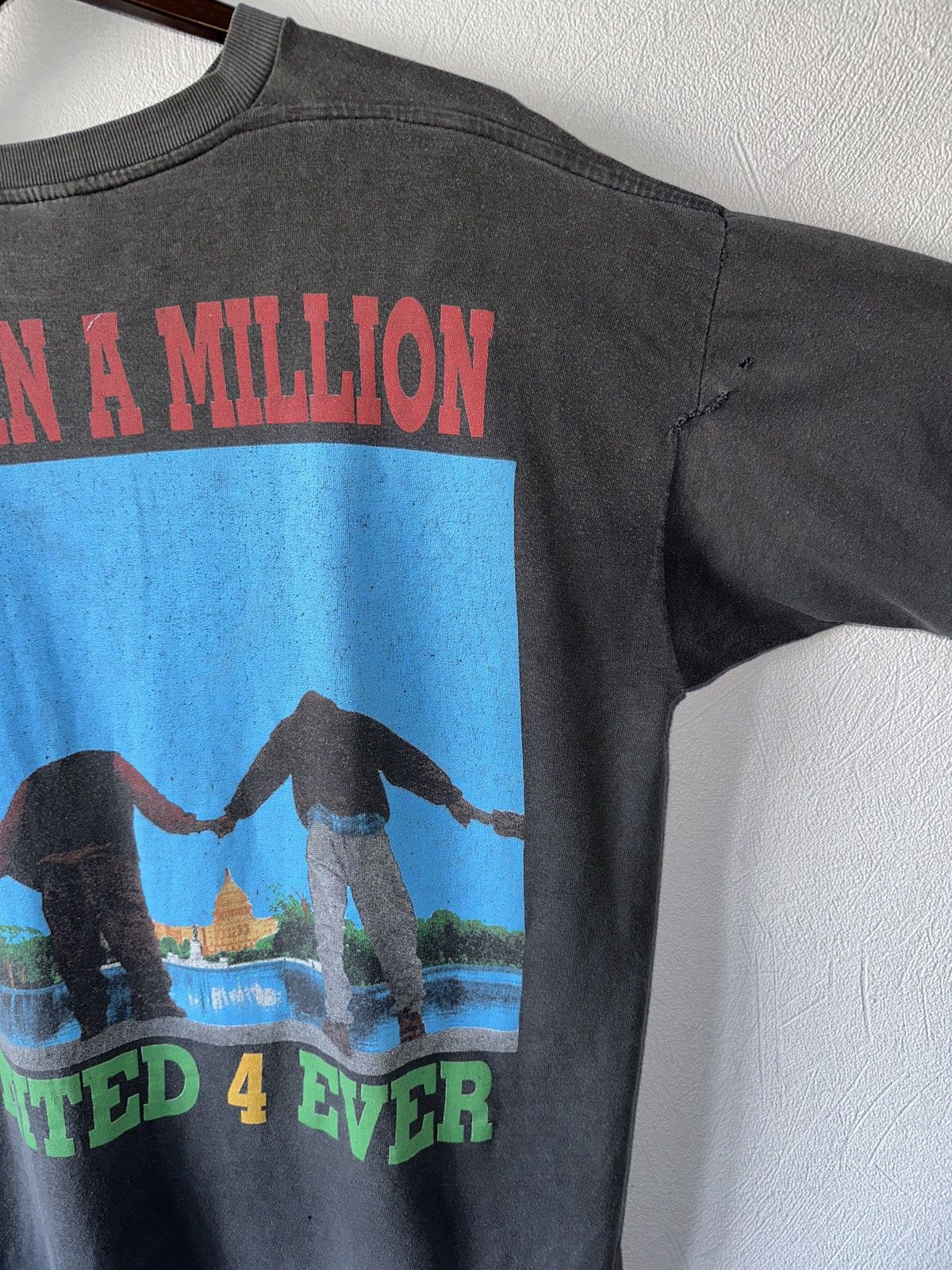 Vintage Vintage 1995 Million Man March Holy Day of Atonement Tee Size US L / EU 52-54 / 3 - 8 Thumbnail