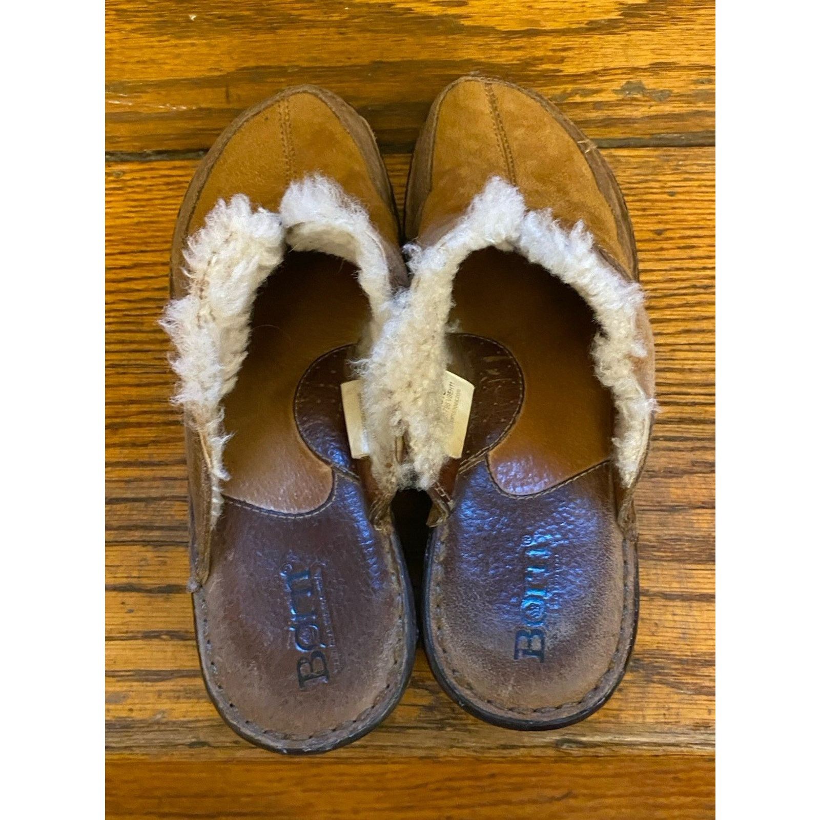 Born Born Hand Crafted Women's 9, 40.5 Leather Wool Lined Shoe Size US 9 / IT 39 - 5 Thumbnail