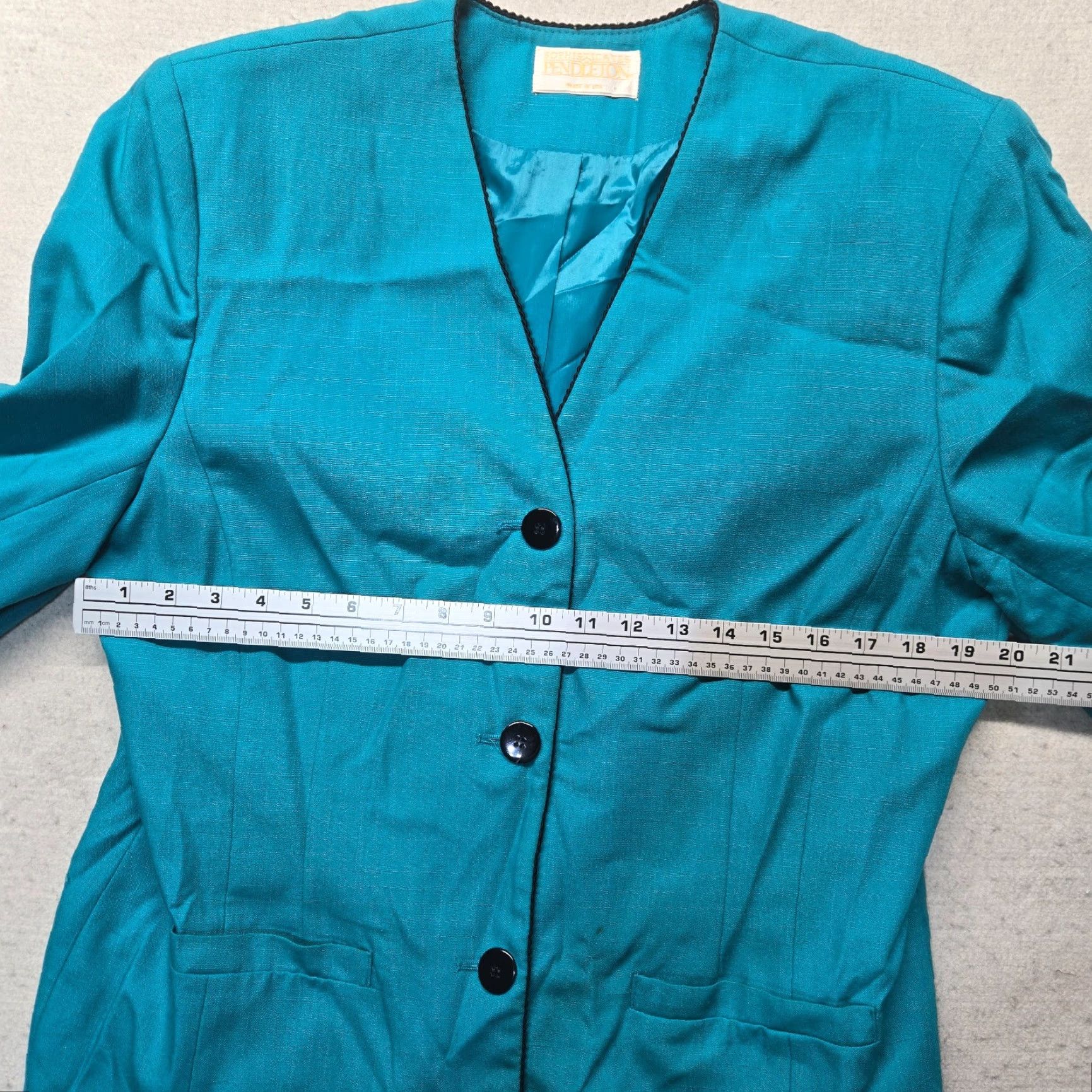 Pendleton VINTAGE Pendleton Blazer Jacket Women's M Medium Blue Wool Button Casual 90s Womens Size M / US 6-8 / IT 42-44 - 4 Thumbnail