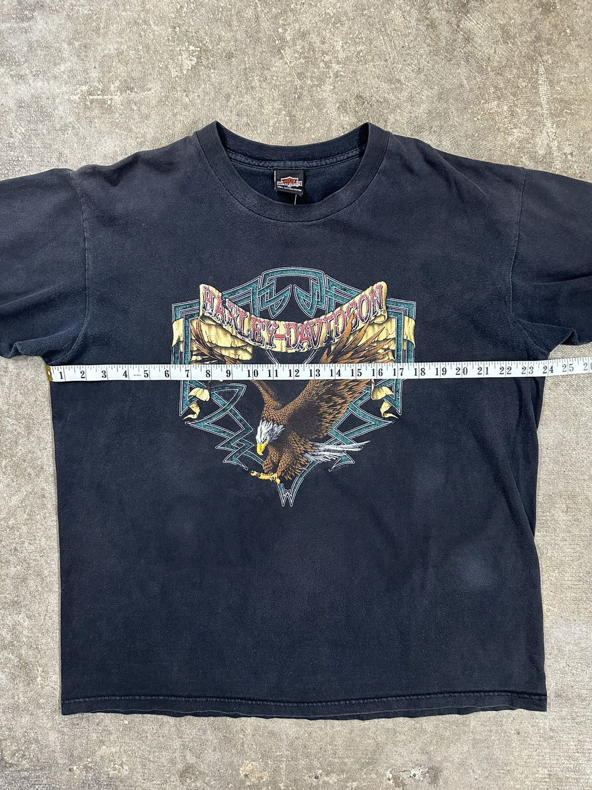 Harley Davidson Vintage 90s Harley Davidson Louisiana Eagle Biker T-Shirt Size US XL / EU 56 / 4 - 8 Thumbnail