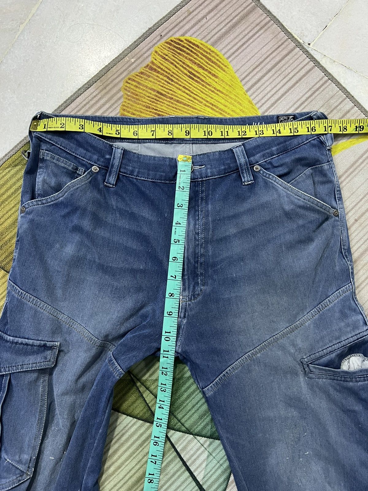 Japanese Brand FIELDCORE BIKERS PANTS🔥 Size US 33 - 16 Thumbnail