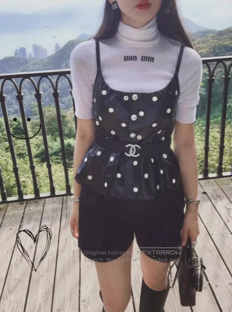 Chanel Chanel 23S spring and summer black and white dott logo dia Size XXS / US 00 / IT 34 - 9 Thumbnail