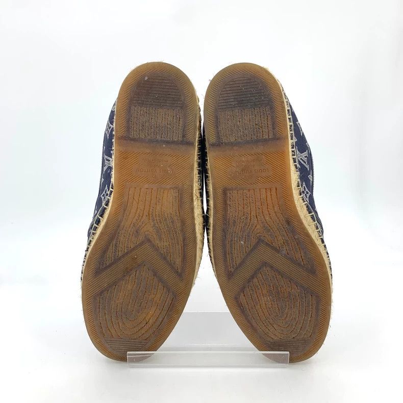 Louis Vuitton Louis Vuitton Blue logo presbyopic print casual flat shoes Size US 7 / EU 40 - 5 Thumbnail