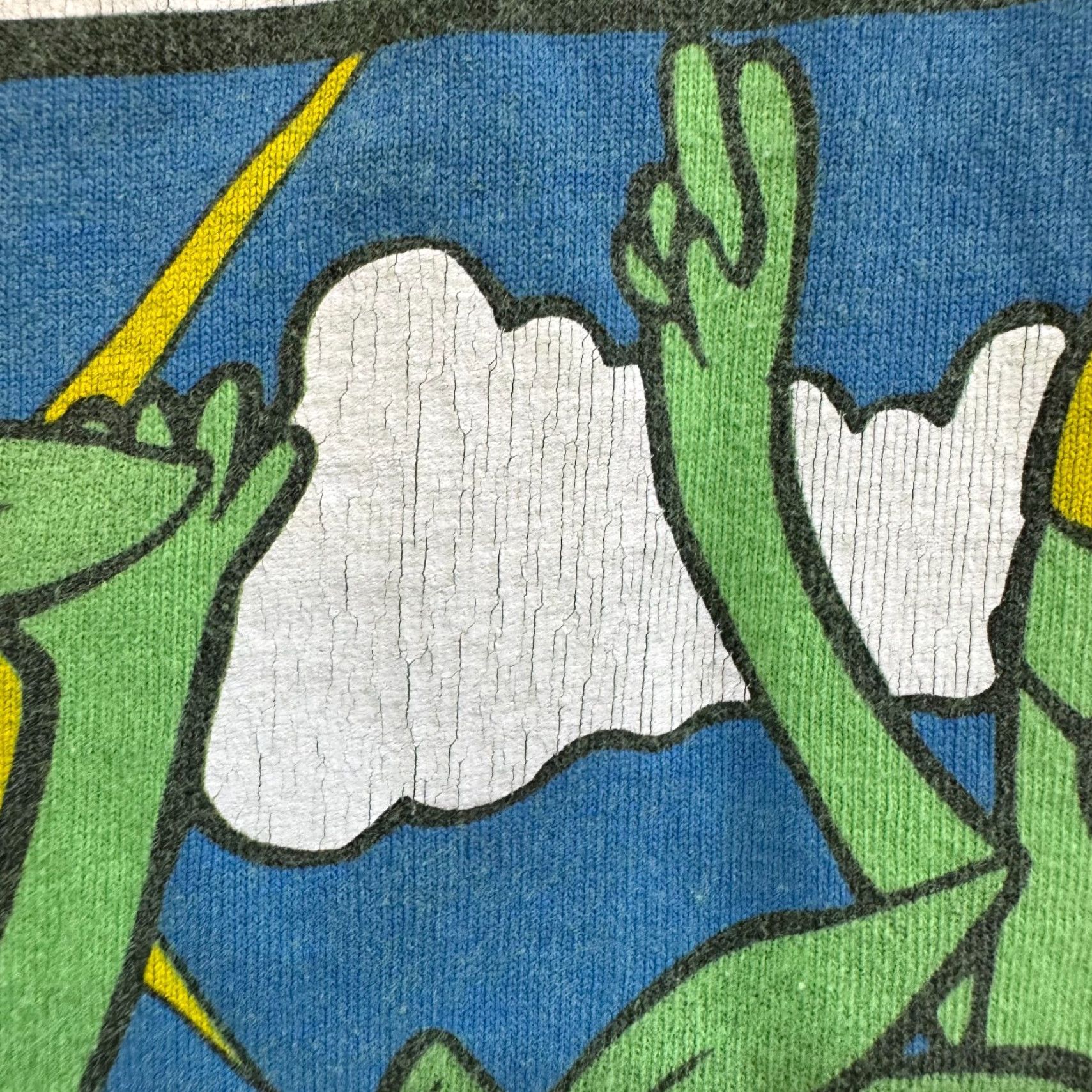 Fruit Of The Loom VINTAGE T-Shirt XL Mens Green Graphic Paw Paw Daze Swapmeet Lofteez Short Sleeve Size US XL / EU 56 / 4 - 5 Thumbnail