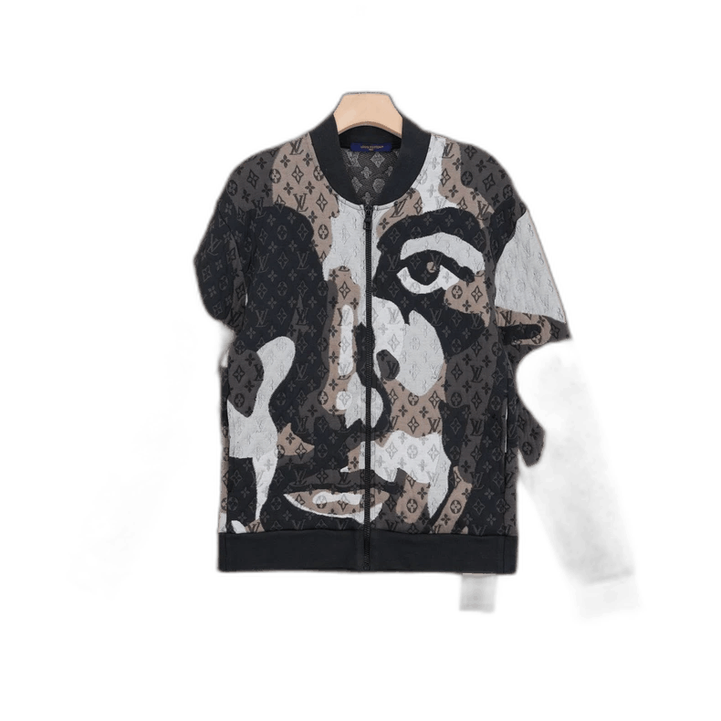 Louis Vuitton Louis Vuitton Abstract Print Baseball Jacket-2506 Size US S / EU 44-46 / 1 - 1 Thumbnail
