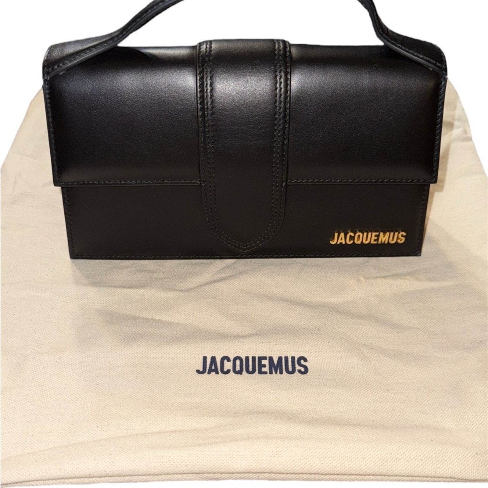 Jacquemus New Jacquemus Le Grand Bambino Bag – Black Size ONE SIZE - 1 Thumbnail