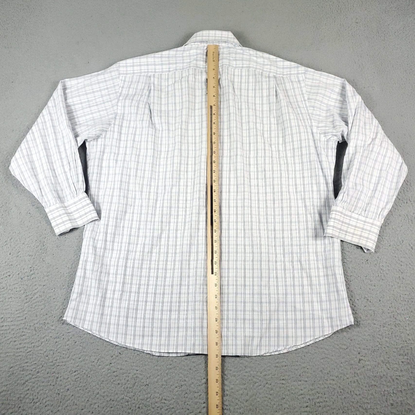 Tommy Bahama Tommy Bahama Shirt Mens 16.5 Blue Plaid Dress Button Up Long Sleeve Cotton Mens Size 42R - 5 Thumbnail