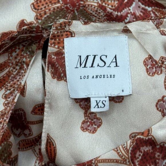 MISA Los Angeles MISA Los Angeles Kara Dress in Falling Floral Satin Made in Size XS / US 0-2 / IT 36-38 - 10 Thumbnail