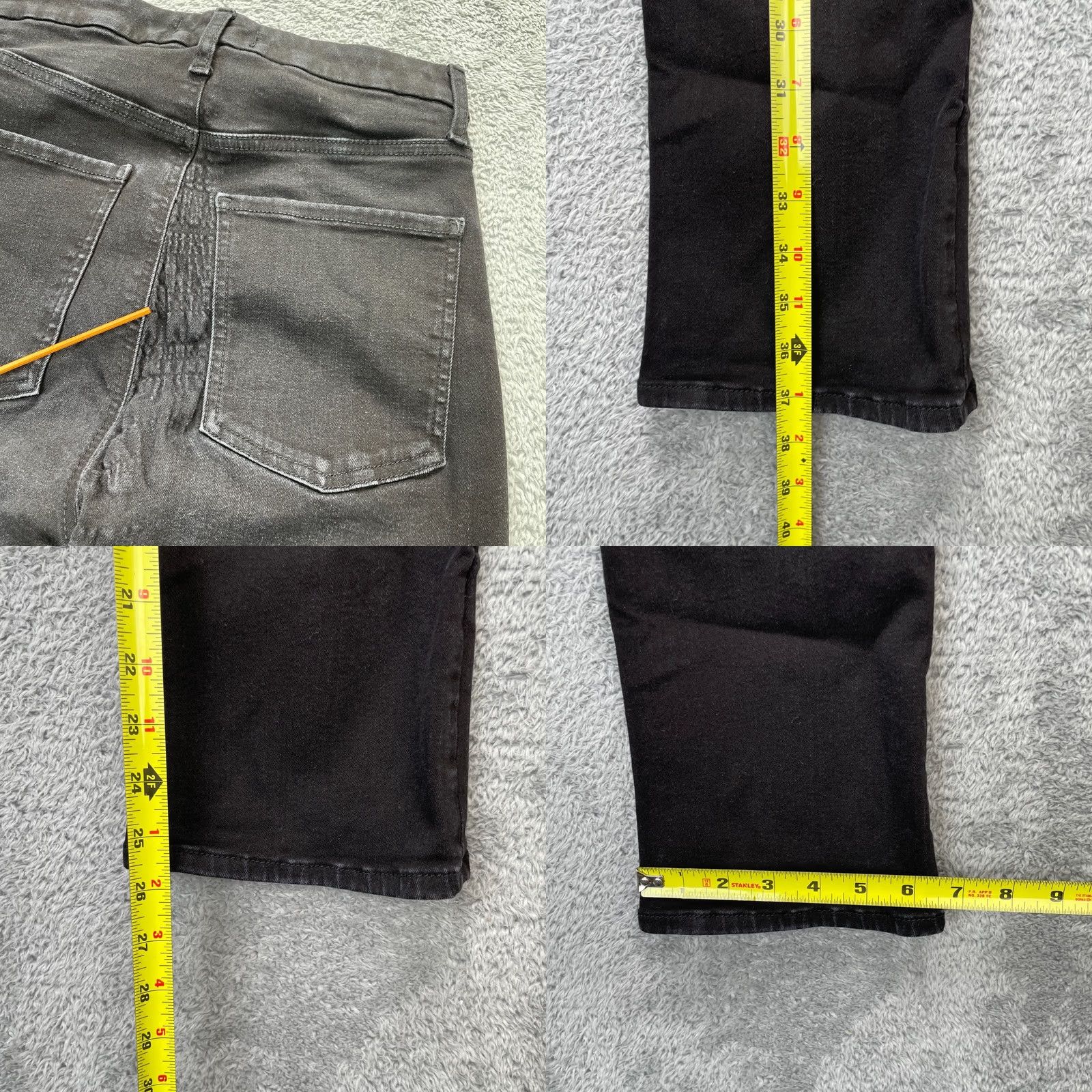 7 For All Mankind VINTAGE 7 For All Mankind Jeans Womens 26 Black Ultra High Rise Skinny Boot Leg Denim Bootscut City Preppy Womens Jeans 26 Inseam 26 Size 26" / US 2 / IT 38 - 8 Thumbnail