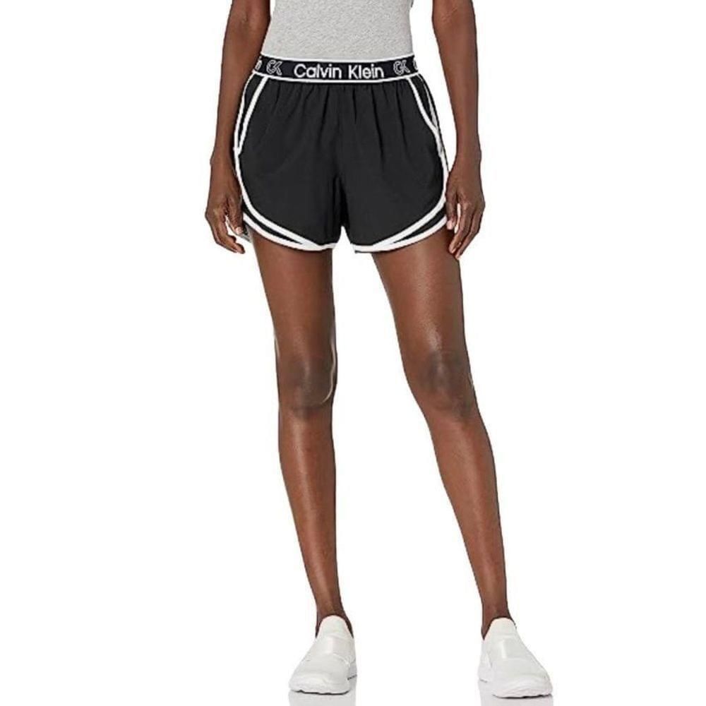 Calvin Klein Calvin Klein Performance Women's Logo Elastic Shorts S Size 27" / US 4 / IT 40 - 1 Thumbnail