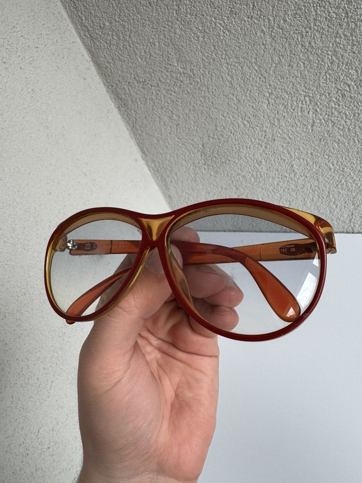 Christian Dior Monsieur Christian Dior Sunglasses Oversized Orang Gradient Retro Size ONE SIZE - 11 Thumbnail