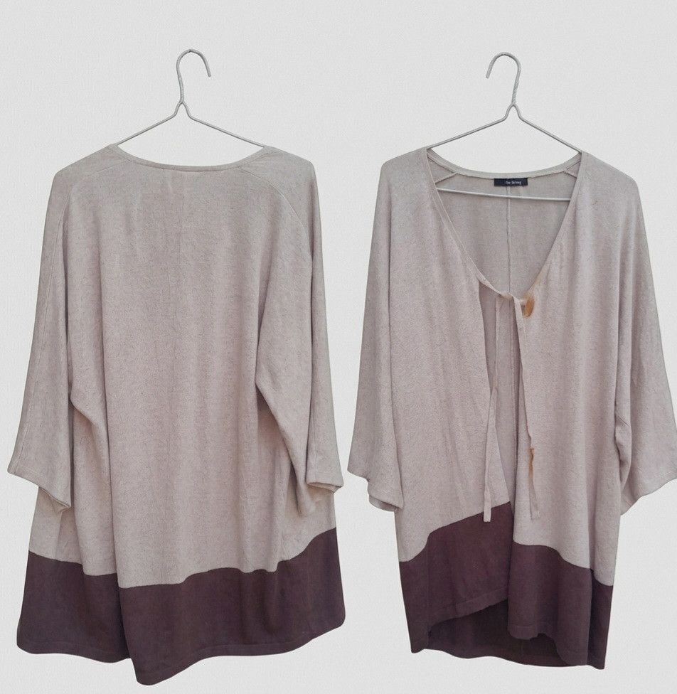 Yohji Yamamoto Y's for living yohji cardigan colorblock cardigan L unisex Size L / US 10 / IT 46 - 2 Thumbnail