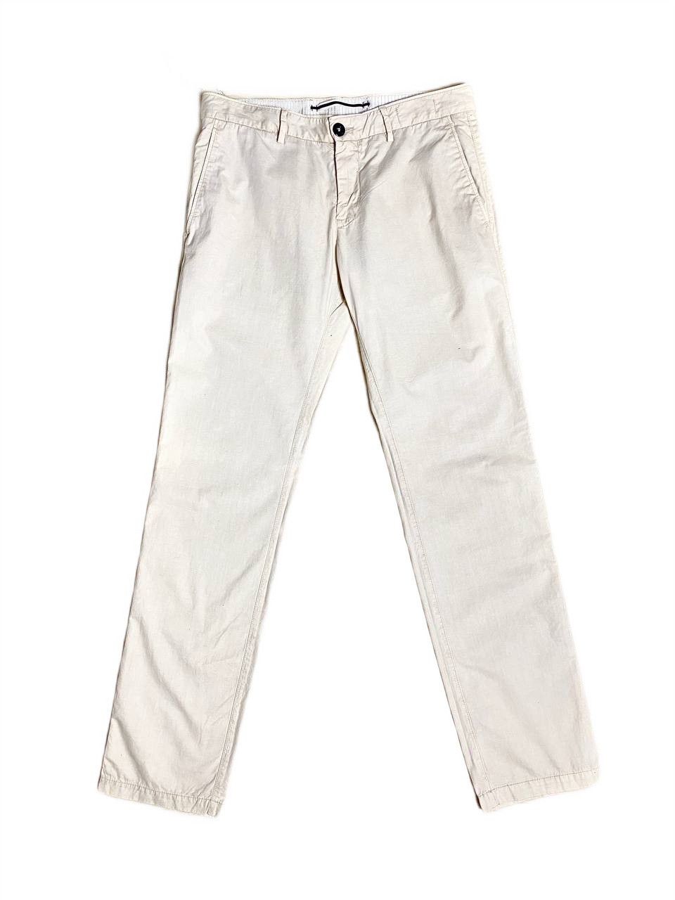 Stone Island Stone Island Logo Summer Chino Cotton Beige Pants Trousers Size US 33 - 1 Thumbnail