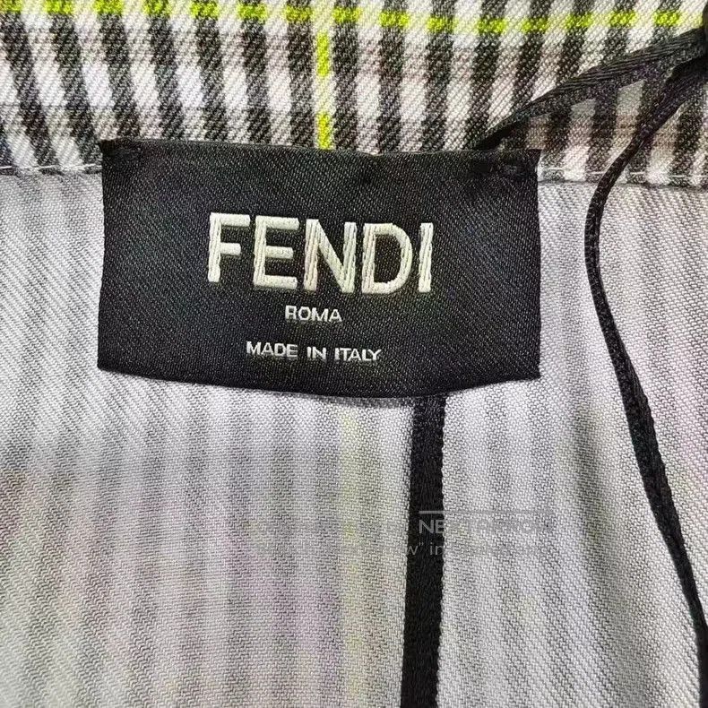 Fendi Fendi FF Logo Plaid Short Sleeve Shirt. Size US M / EU 48-50 / 2 - 3 Thumbnail