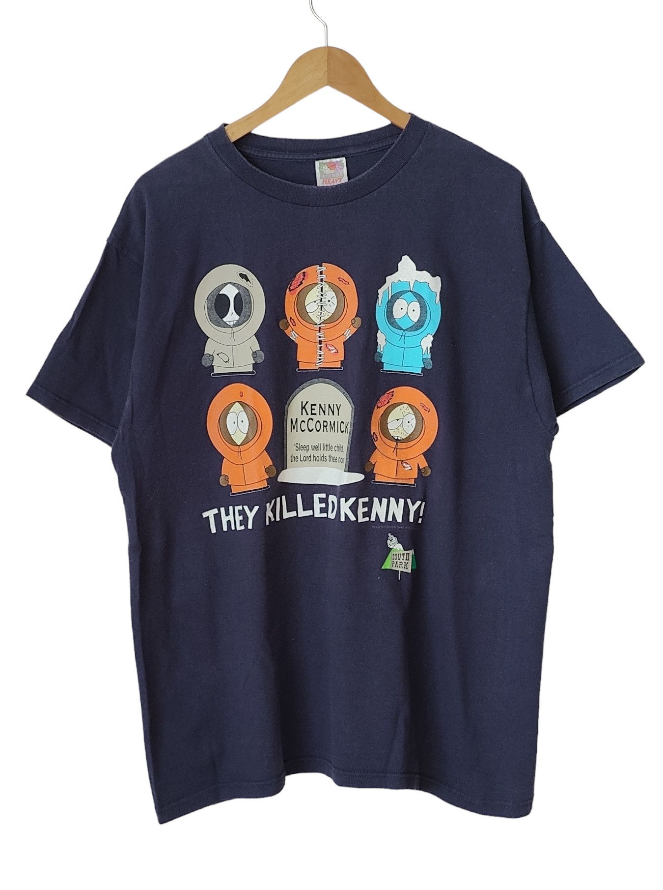Vintage The South Park Killed Kenny 1999 VTG Cartoon Tshirt Vintage Size US XL / EU 56 / 4 - 1 Thumbnail