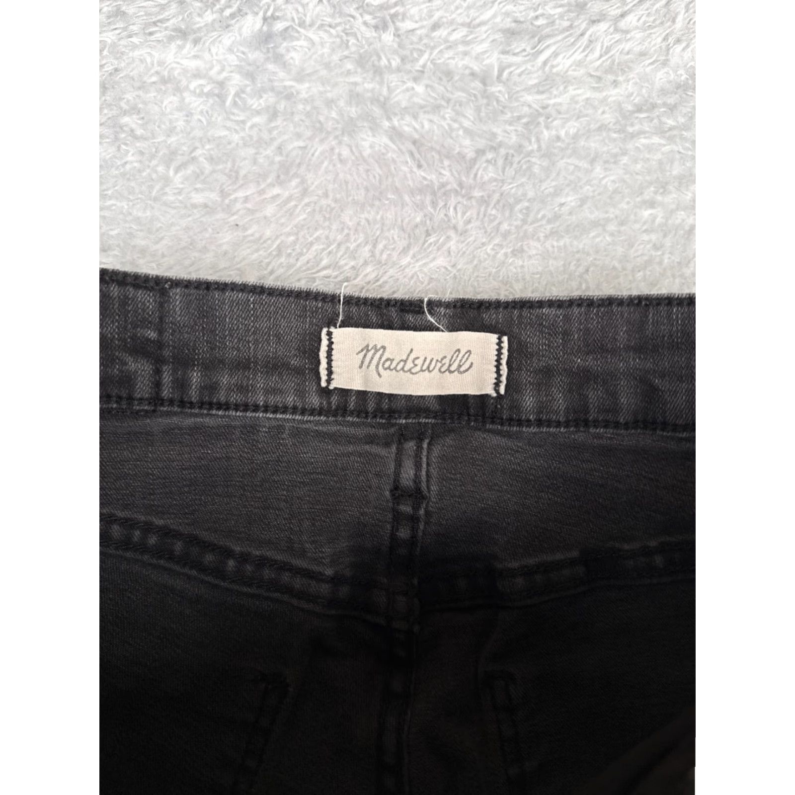Madewell Madewell Jeans Women Skinny Denim 27 Black 9" High Riser 26x28 Cotton Blend Logo Pocket Size 27" / US 4 / IT 40 - 6 Thumbnail