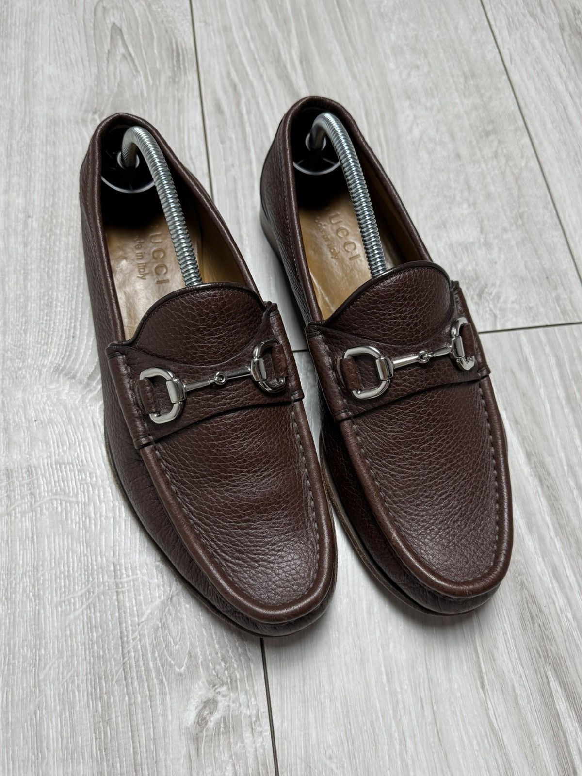 Gucci Vintage Leather Mules Brown Colour Luxury Style