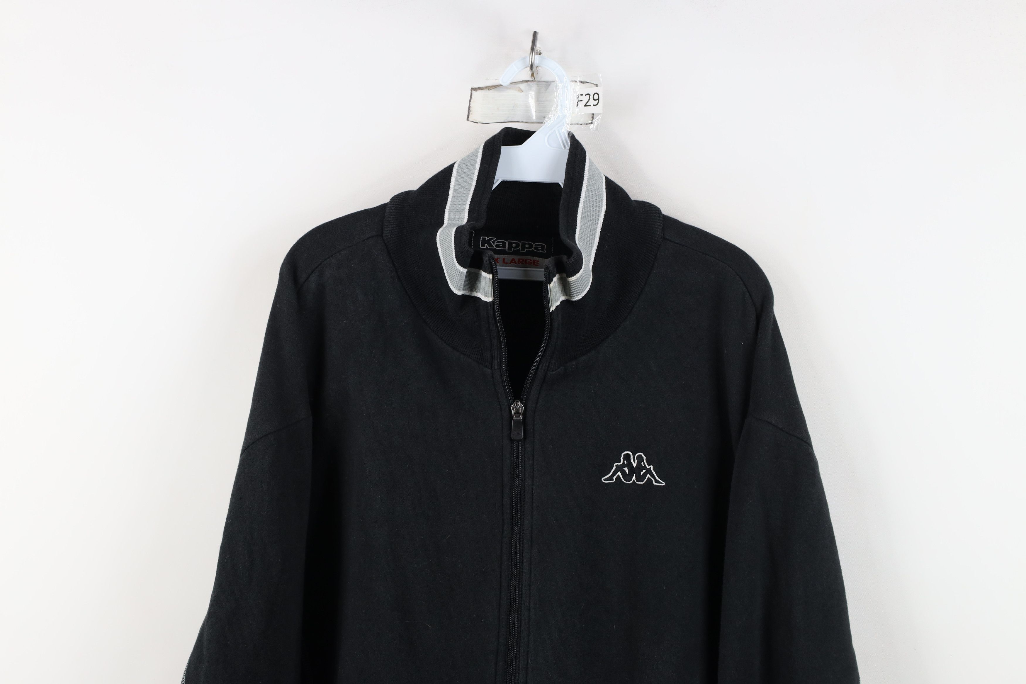 Kappa Vintage 90s Kappa Soccer Classic Logo Warm Up Jacket Black Size US L / EU 52-54 / 3 - 2 Thumbnail
